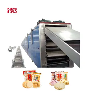 Equipo de fabricación de galletas de arroz Snow Rice Cracker Making Line Máquina para hacer galletas de arroz