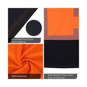 Camiseta de Seguridad Reflectante de Alta Visibilidad, Manga Larga, Dos Tonos, Ropa de Trabajo, Uniforme de Construcción, Camiseta de Seguridad Industrial con Bolsillo - Product Image 5