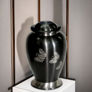 Urna Funeraria para Mascotas Modelo 3215 de ZHE, Estilo Americano, de Metal con Diseño de Mariposa, Color Personalizado, Capacidad de 220 Pulgadas Cúbicas, 1 Año de Garantía - Product Image 1