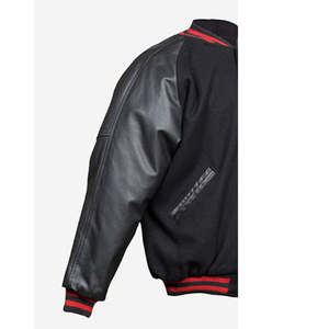 Veste universitaire pour homme en gros - Personnalisable, polyester/coton, respirante et coupe-vent, logo frontal, veste d'hiver de haute qualité - Product Image 2