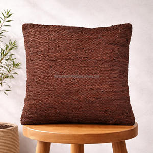 Funda de Cojín Cuadrada Tejida a Mano con Textura Boho Chic, Ecológica, Diferentes Colores, Boho 26x26 - Product Image 4