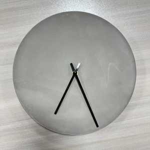 Premium Industrial Concrete <b>Wall</b> <b>Clock</b> Handmade Grey Cement Minimalist Silent Timepiece for Modern Loft and Gallery <b>Decor</b> - Product Image 1
