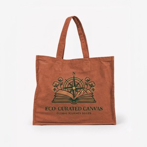 Canvas Tote <b>Bags</b> <b>Medium</b> <b>Size</b> Water Resistant England Style Solid Color Letters Decoration Shoulder Strap All Seasons Polyester - Product Image 2