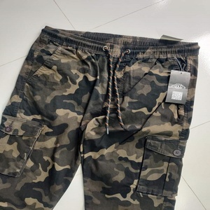 Pantalones de Jogger de cintura alta para hombre, informal, algodón, licra, mezcla personalizada para estampado abullonado, ajuste holgado, carga de 6 bolsillos con bordado - Product Image 4