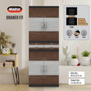 Modern <b>Plastic</b> <b>Storage</b> Cabinet with <b>Drawers</b> Portable Clothes <b>Storage</b> Cabinet High Capacity Organizer - Product Image 1