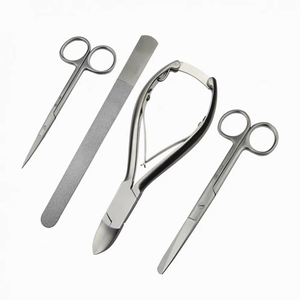 Ensemble d'instruments chirurgicaux professionnels en acier inoxydable pour podologie, soins des ongles des pieds, pinces, lime, sonde, ciseaux, certifié ISO13485 CE - Product Image 6