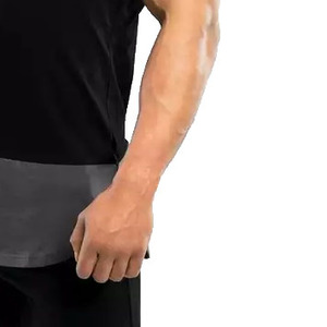 Camiseta sin mangas informal para hombre, de algodón, para gimnasio, fitness, con diseño acanalado, personalizada, para correr, atlética, transpirable, de secado rápido, ropa deportiva - Product Image 6