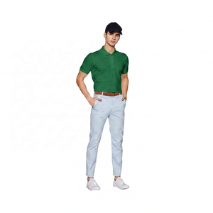 Chemise pour homme à manches courtes en coton/fibre de bambou, couleur unie, style vintage, séchage rapide, tissu respirant, longueur normale - Product Image 2