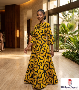 Tissu en coton imprimé africain Ankara Kitenge à motifs traditionnels pour robes, vêtements de mode, couture et artisanat textile - Product Image 1