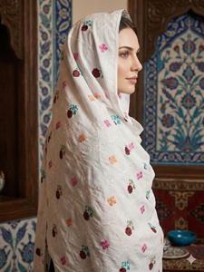 Pañuelo Hijab Largo de Chifón para Mujer, Estilo Africano, Color Rojo, Ligero, Transpirable, con Patrón Geométrico, de Algodón Voile, para Todas las Temporadas - Product Image 4