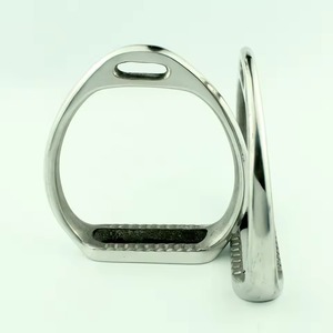 Estribos de equitación de acero inoxidable de alta calidad con logotipo personalizado, ligeros, transpirables, de seguridad para exteriores, con liberación rápida del pie. - Product Image 5