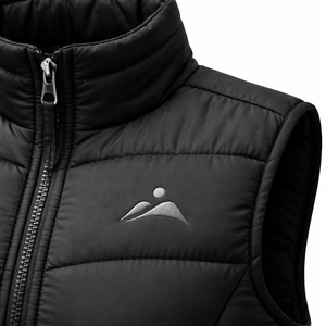 Chaleco acolchado con cuello alto y cremallera para mujer, personalizado al por mayor, para invierno |   Proveedor OEM - Product Image 4