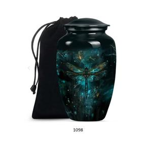 โกศบรรจุอัฐิคุณภาพดีที่สุด รูปสิงโตป่าสีเขียว ขนาดใหญ่ สำหรับบรรจุอัฐิของมนุษย์ ผู้ใหญ่ ชายและหญิง โกศสำหรับบรรจุอัฐิของพ่อผู้ใหญ่ - Product Image 6