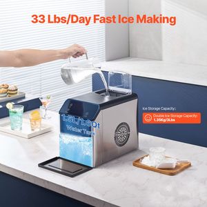 Nugget <b>Ice</b> <b>Maker</b> 33lbs/24H Countertop Oven with Self-Cleaning Stainless Steel Chewable <b>Ice</b> <b>Maker</b> Featuring Scoop Drip Tray - Product Image 3