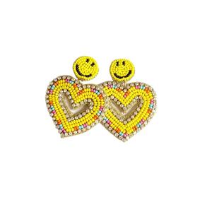 Beautiful Cute <b>Mushroom</b> Handmade Beaded Embroidery <b>Drop</b> Earrings New Design Trendy Fashionable Stylish Fancy Luxury Unisex India - Product Image 5