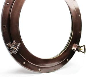 Décoration murale en fer en forme de hublot, style bateau nautique, fenêtre ronde pour intérieurs marins côtiers - Product Image 3