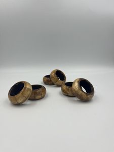 แหวนรองผ้าเช็ดปากดีไซน์สวยงาม แหวนรองผ้าเช็ดปากฝังกระดูก ที่วางผ้าเช็ดปากกระดูก ใช้สำหรับโต๊ะอาหาร ราคาขายส่งจากโรงงาน - Product Image 4