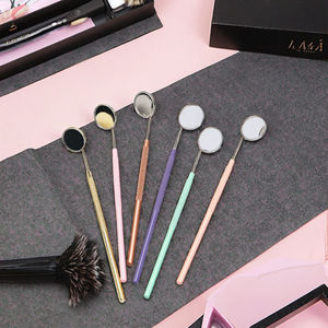 Portable Stainless Steel Eyelash Extension Cosmetic <b>Mirror</b> with Magnifying <b>Lighted</b> Dual Sided - Product Image 1