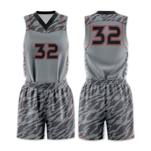 เสื้อบาสเก็ตบอลแบบซับลิเมชั่นพิมพ์ลายคุณภาพสูงสำหรับทุกเพศทุกวัย ไซส์ใหญ่ ระบายอากาศได้ดี คอวี แห้งเร็ว เหมาะสำหรับฤดูร้อน ขายส่ง - Product Image 1