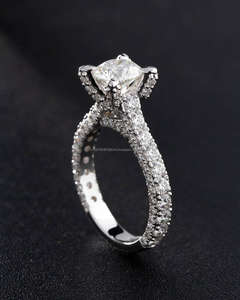 IGI/GIA Lab Grown <b>Vintage</b> 14k Yellow <b>Gold</b> Wedding/Engagement <b>Ring</b> Round Cut Diamond Unisex Perfect Anniversary & Party Gift - Product Image 1