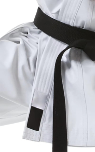 Uniformes de Taekwondo DoBok Azules Acanalados Ligeros con Bordado de Logotipo Personalizado - Product Image 5