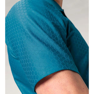 Polo de Punto de Manga Corta para Hombre, Color Sólido, Corte Regular, Estilo Casual, Azul - Product Image 5