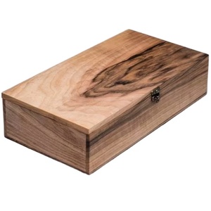 Rectangular Wooden Storage Box Handmade Gift Case Rustic Natural Wood Organizer Decorative Jewelry <b>Keepsake</b> Wooden Chest - Product Image 1