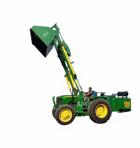 Chargeur télescopique robuste et durable AMW pour tracteur Sonalika, hauteur totale 24 pieds, poids 2000 kg, garantie 1 an, capacité 400 kg - Product Image 1