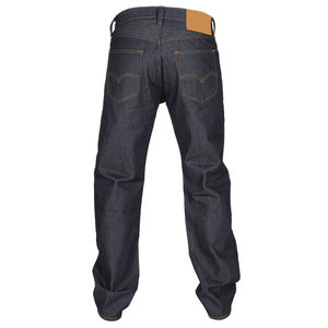 Jeans en denim vintage pour hommes, étiquette tissée personnalisée avec logo, étiquette suspendue |   100% coton |   Écologique |   Lavage léger |   Jeans en gros - Product Image 4