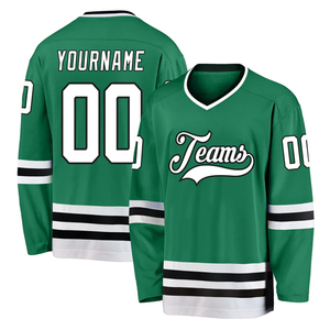Maillot de hockey personnalisé pour hommes, uniforme d'équipe personnalisé, respirant, séchage rapide, vêtements de sport pour hockey sur glace, fournisseur - Product Image 1