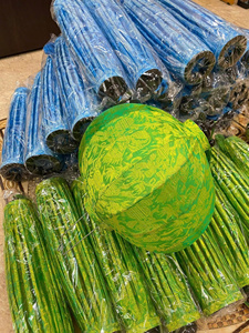 Silk Lanterns With Elegant <b>Bamboo</b> Frame For Lantern Ceiling Lamp Installation At Restaurants In Vietnam - Product Image 6