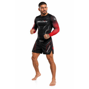 Conjunto de Rashguard y Pantalones Cortos de MMA Personalizados, Ropa de Compresión de Secado Rápido para Entrenamiento de BJJ, Gimnasio y Deportes - Product Image 6