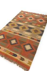 Alfombras Kilim de Yute y Lana Tejidas a Mano, Antideslizantes y Ecológicas para Sala de Estar, Dormitorio y Estudio - Product Image 4