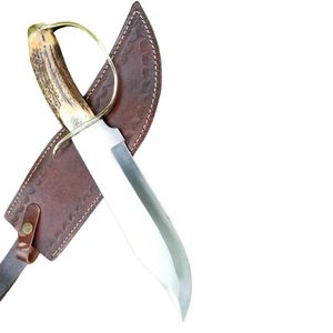 Couteaux Bowie faits main de haute qualité en acier inoxydable, couteau de chasse à lame fixe, équipement de survie pour le camping et la randonnée en plein air - Product Image 5