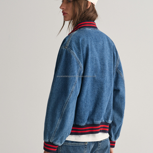 Men's Winter Varsity Baseball <b>Jacket</b> with High Street Stand Collar - Product Image 5