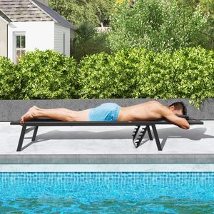 Sedia a Sdraio Regolabile da Esterno per Prendere il Sole, 5 Posizioni, Struttura Solida - Product Image 6