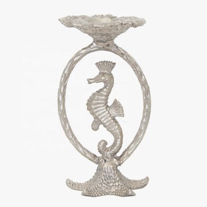 Portavelas Circular de Aluminio Hecho a Mano con Acabado Brillante Tipo Espejo para Decoración del Hogar - Product Image 1