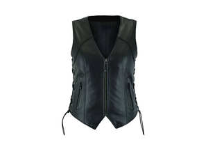 เสื้อกั๊กหนังสำหรับขี่มอเตอร์ไซค์แบบไม่มีแขน ยูนิเซ็กซ์ ระบายอากาศได้ดี ยืดหยุ่น ชุดกีฬาสำหรับนักขี่มอเตอร์ไซค์ เสื้อกั๊กขี่มอเตอร์ไซค์ ผู้ผลิตขายส่ง OEM - Product Image 3