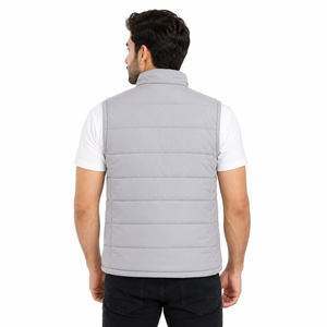 Gilet matelassé pour homme, fabricant en gros, gilet rembourré sans manches personnalisé, fournisseur OEM de vestes décontractées chaudes pour homme, pour l'extérieur - Product Image 2