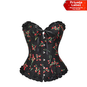 High Margin Retailing Women Corset Set Trendy Jacquard Corset Pack B2B Factory Pricing Women Core Set Vintage Brocade Overbust - Product Image 1
