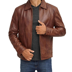 Chaqueta de Cuero de Invierno para Hombre, Diseño Nuevo, Profesional, con Cuello Alto, Personalizada, Mangas Completas, Material de Poliéster, Impermeable, de Secado Rápido - Product Image 1