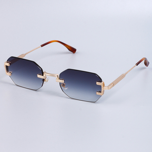 LMAMBA 3510 Nouvelles Lunettes de Soleil de Marque de Luxe Tendance, Monture Métallique Sans Cadre, Verres Dégradés, Style Élégant, Protection UV400 2025 - Product Image 3