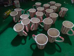 แก้วกาแฟเซรามิค ลายจุดโบว์น่ารัก ทำมือ สไตล์น่ารัก สำหรับใช้ในบ้าน - Product Image 6