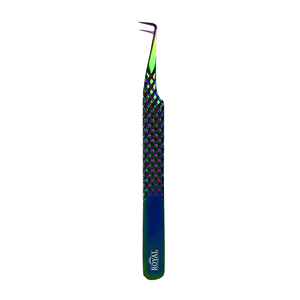 Pince à épiler pour extensions de cils en acier inoxydable, best-seller, avec grip diamant, outil professionnel de soin de beauté, légère - Product Image 5