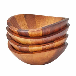 Tazón de madera de diseño único y lujoso para uso doméstico o en cafeterías y restaurantes por blossom craft india. - Product Image 5