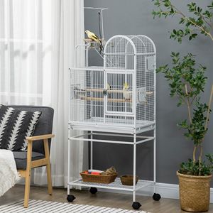 Gabbia Moderna per Animali Domestici da 64 Pollici per Pappagalli Medi e Piccoli, Calopsiti, Pappagallini, Agaporni, con Supporto su Ruote, Disponibile nelle Taglie XS e XL - Product Image 2