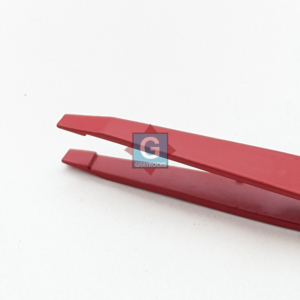 Pinzas para Cejas de Alta Calidad con Recubrimiento en Polvo Rojo, Herramientas Personalizadas para Depilación de Cejas - Product Image 1