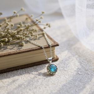 Sterling Silver Labradorite Necklace Natural Gemstone Minimalist Jewelry Handmade Women Necklace Wholesale Supplier - Product Image 6