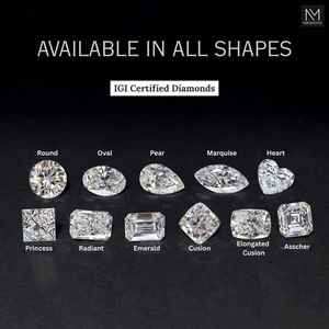 เพชรทรงแฟนซีไตรลิออนคัท ขนาด 1 ถึง 5 กะรัต เพชรเลี้ยงในห้องปฏิบัติการ รับรองโดย IGI สำหรับทำแหวน ต่างหู และเครื่องประดับ - Product Image 4