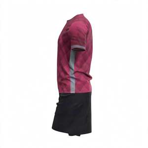 STAR SPEED SU-06 Ensemble de yoga personnalisé écologique, respirant, imperméable, à séchage rapide et coupe-vent, avec soutien-gorge de sport push-up pour femme grande taille et haut de sport à col rond - Product Image 3